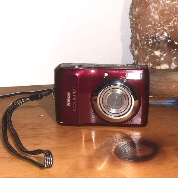 Nikon Other - Fully Functioning Cherry Red Nikon Coolpix L20 Digital Camera